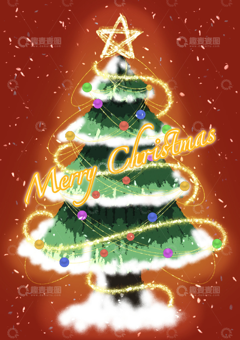 高清大图下载【趣麦麦图】-圣诞节日快乐