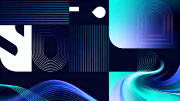 抽象几何图形设计素材