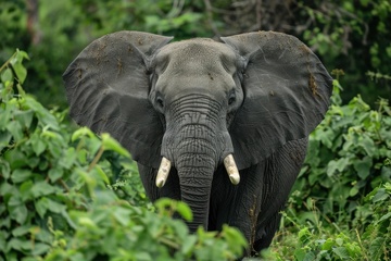 丛林里的一头大象