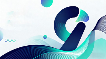 抽象数字艺术海报设计元素