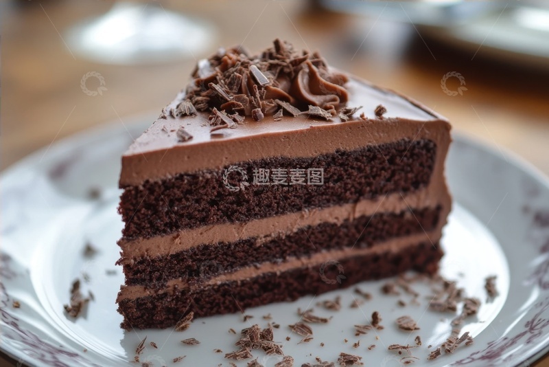 高清大图下载【趣麦麦图】巧克力奶油夹心蛋糕