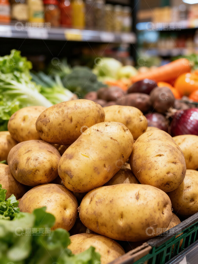 高清大图下载【趣麦麦图】-土豆  黄心  甜泽