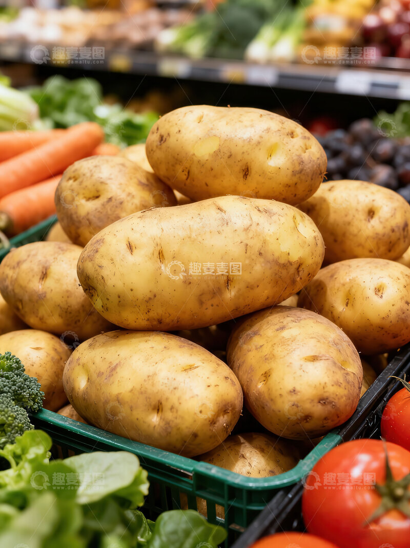 高清大图下载【趣麦麦图】-土豆  黄心  甜滑