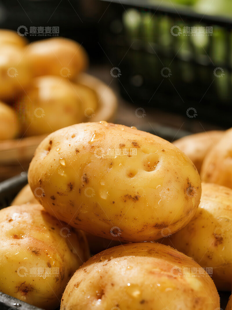 高清大图下载【趣麦麦图】-土豆  黄心  甜浓  