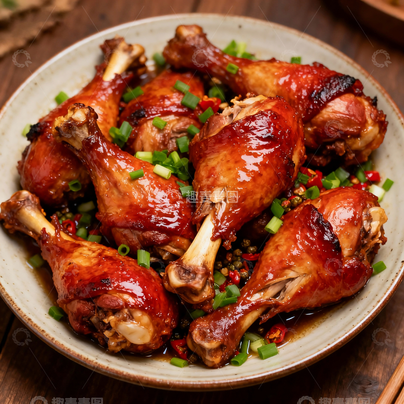 源文件下载【趣麦麦图】香煎鸡腿摄影1