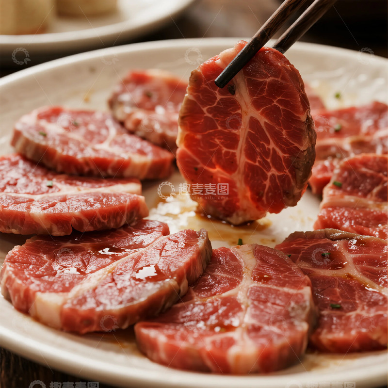 高清大图下载【趣麦麦图】烤肉美食特写摄影图片
