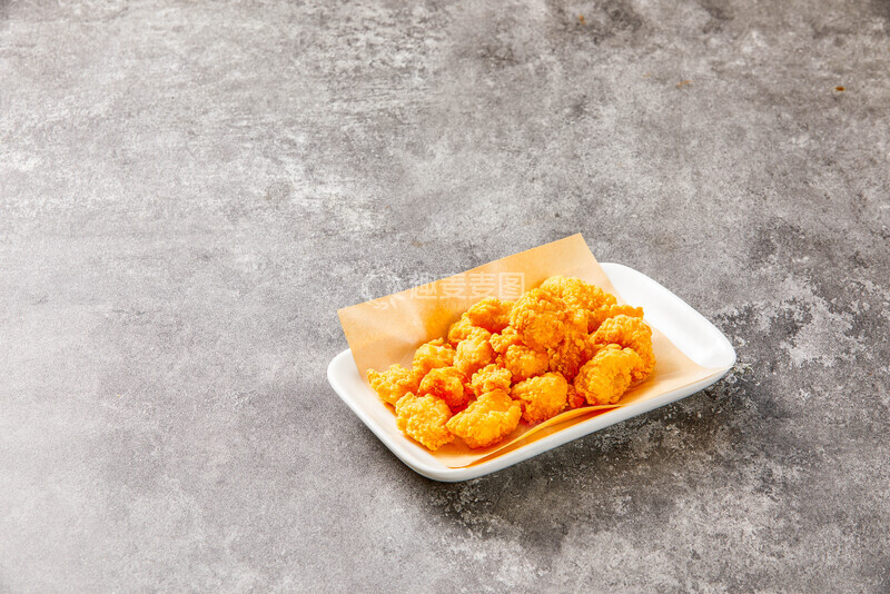 高清大图下载【趣麦麦图】金黄酥脆鸡米花特写近景