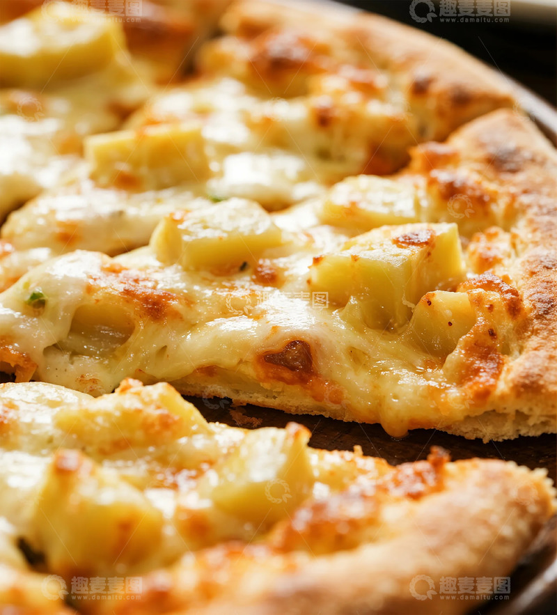 高清大图下载【趣麦麦图】金黄披萨特写美食摄影