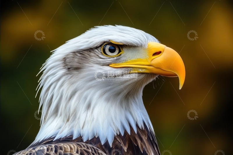 高清大图下载【趣麦麦图】一只老鹰特写摄影