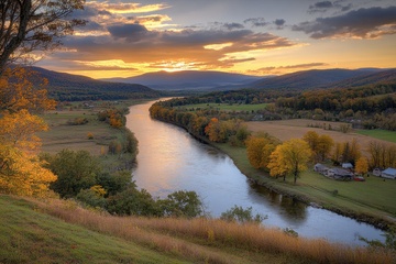 野外河流山川自然美景