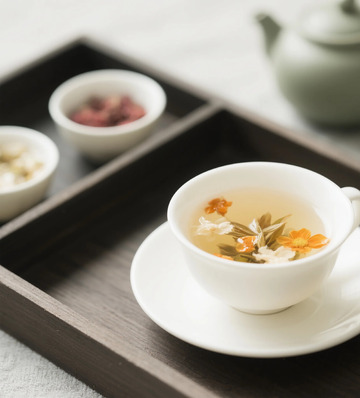 清新雅致花茶摄影