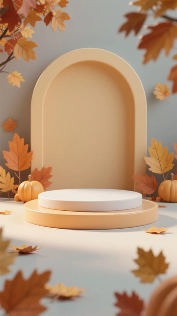 秋季展示台南瓜装饰场景