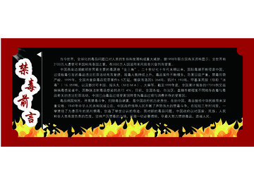 禁毒前言宣传海报