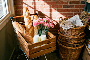 温馨早餐场景静物摄影