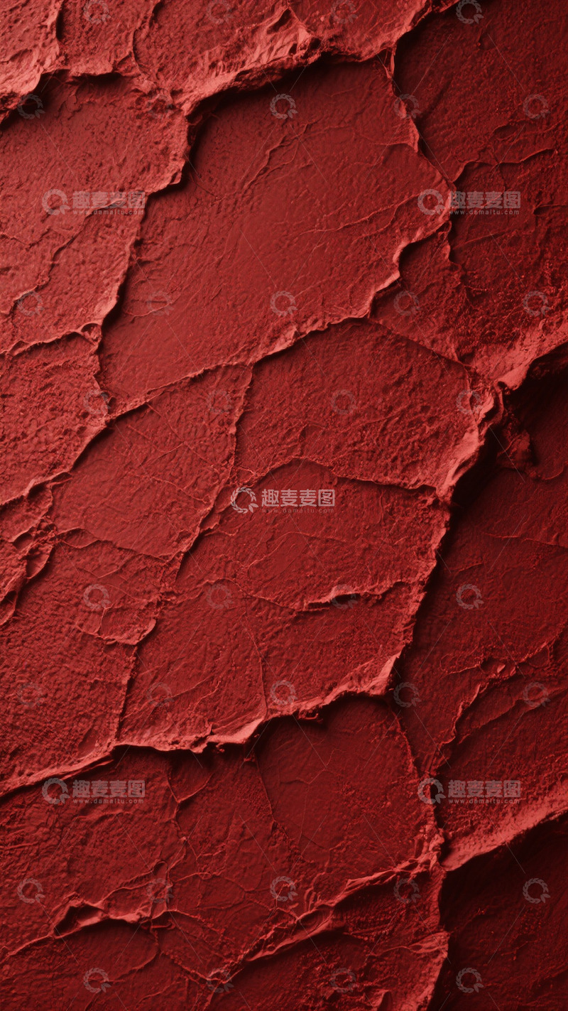 高清大图下载【趣麦麦图】红色斑驳墙面素材