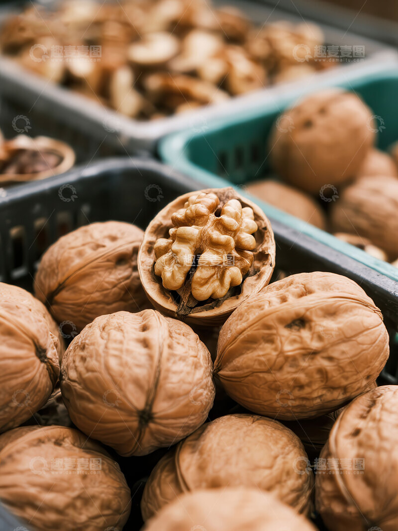 高清大图下载【趣麦麦图】核桃  益智  营养  
