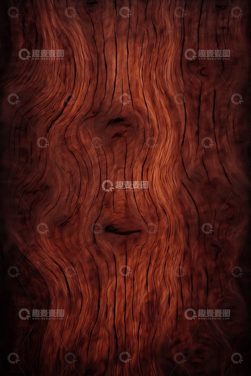 高清大图下载【趣麦麦图】深棕色深色木纹木头表面图案
