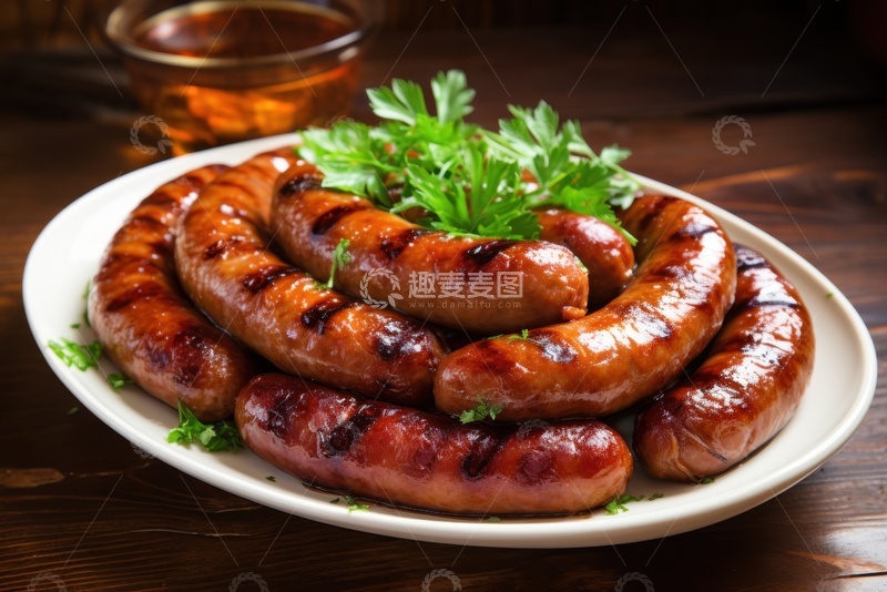 高清大图下载【趣麦麦图】美味的烤腊肠