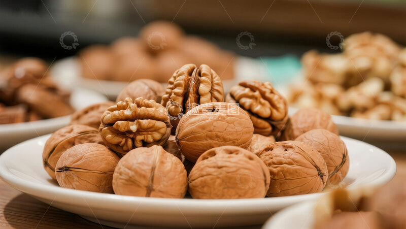 高清大图下载【趣麦麦图】核桃  益智  原味  