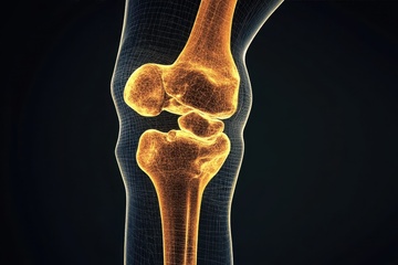 人体骨骼特写摄影