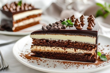 美味的提拉米苏蛋糕