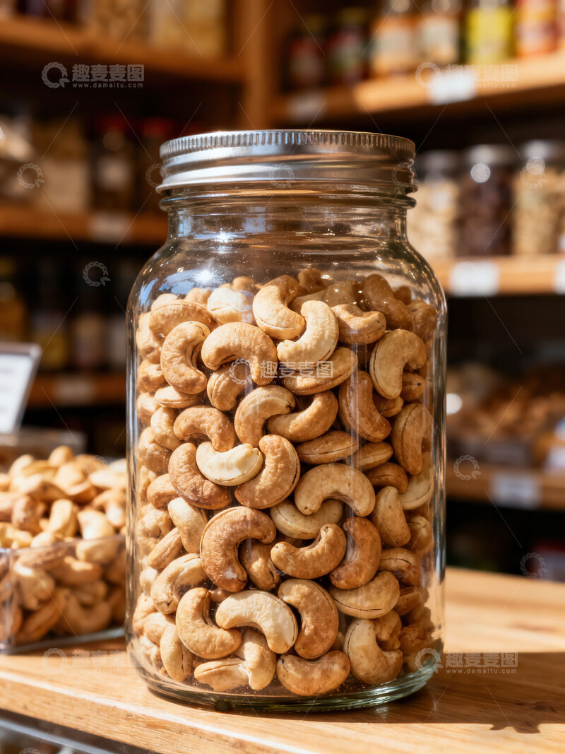 高清大图下载【趣麦麦图】腰果  月牙  补肾 