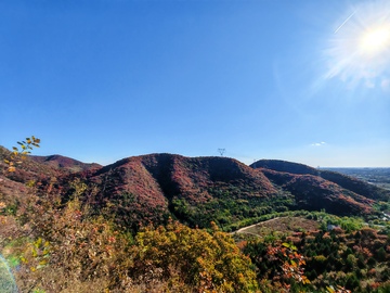 秋山红叶风景摄影图片