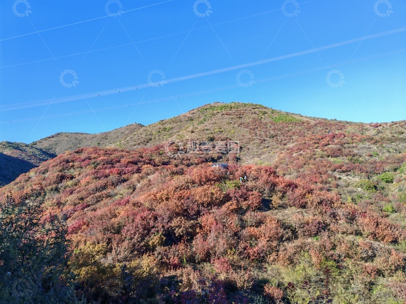 高清大图下载【趣麦麦图】秋意浓浓山峦景