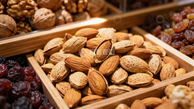 高清大图下载【趣麦麦图】巴旦木  甜杏  润肺 