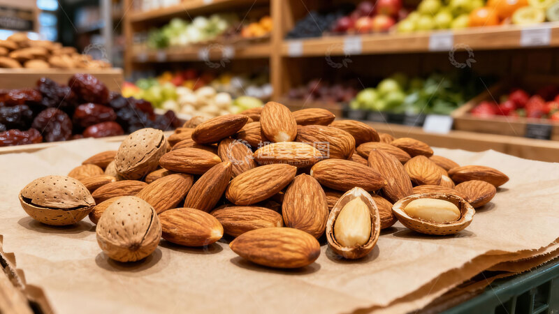 高清大图下载【趣麦麦图】巴旦木  甜杏  淡甜 