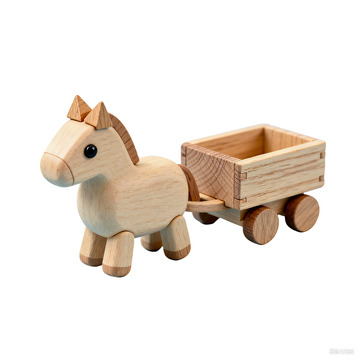 木质小木马立体卡通可爱积木图片