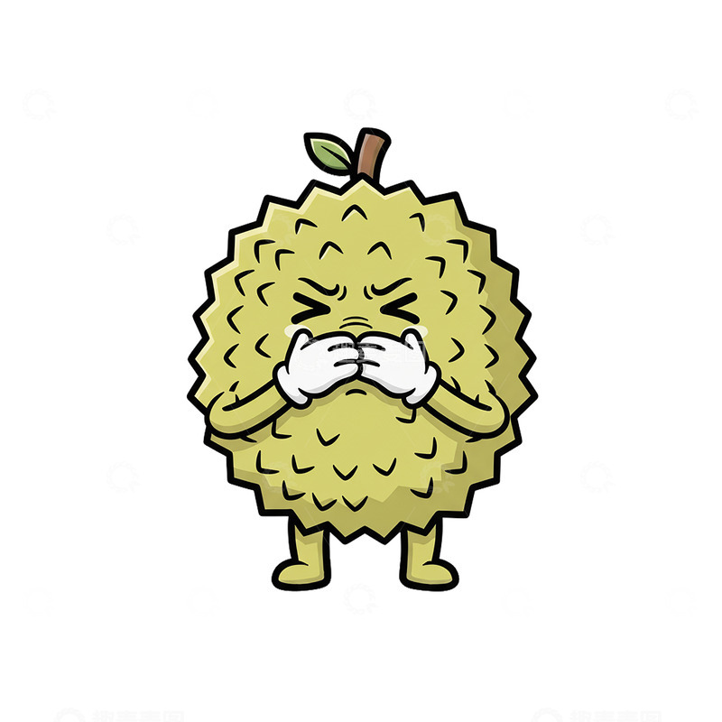 高清大图下载【趣麦麦图】-27榴莲卡通漫画