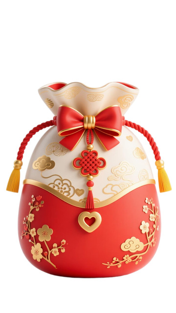 喜庆中国风福袋装饰设计素材