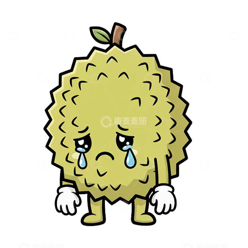 高清大图下载【趣麦麦图】24榴莲卡通漫画