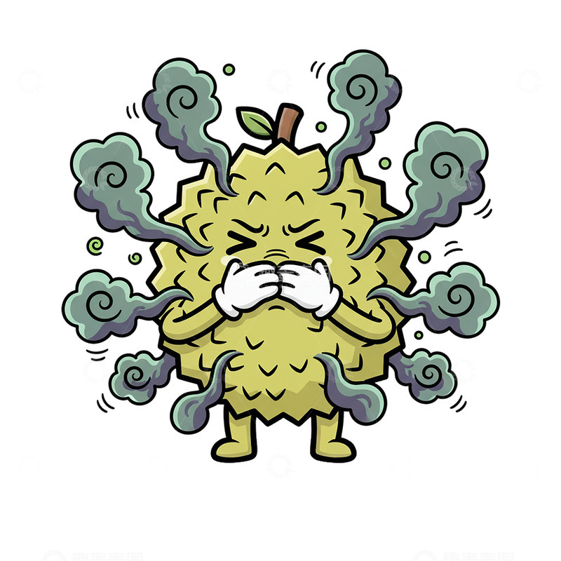 高清大图下载【趣麦麦图】-25榴莲卡通漫画