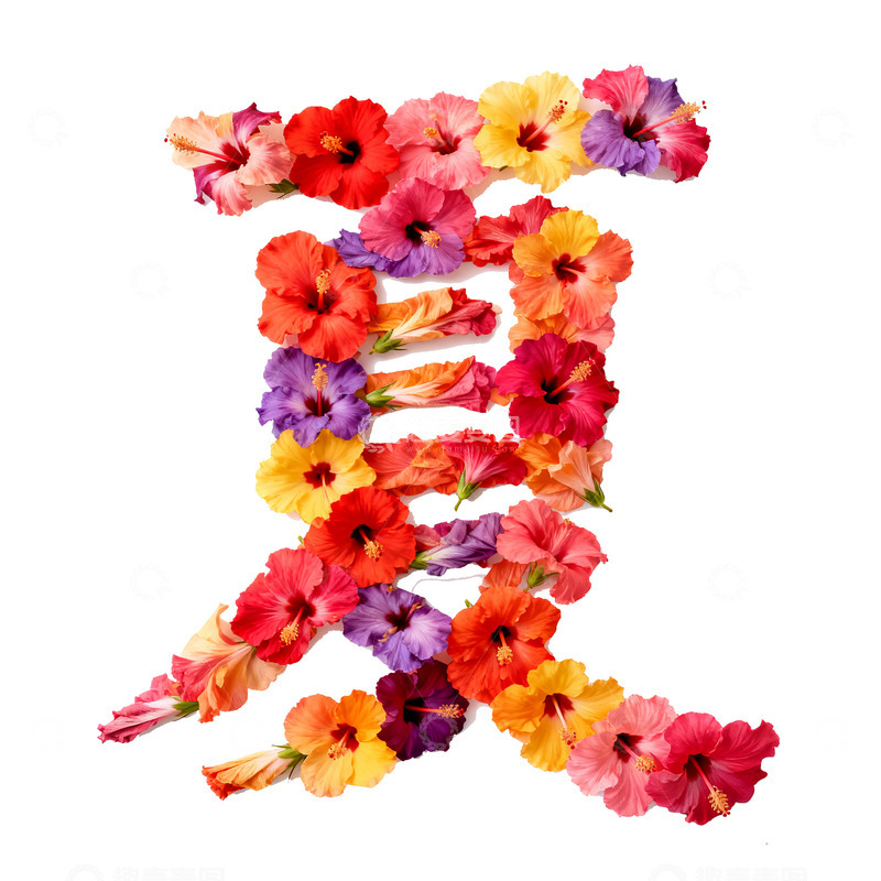 高清大图下载【趣麦麦图】夏天拼贴画素材