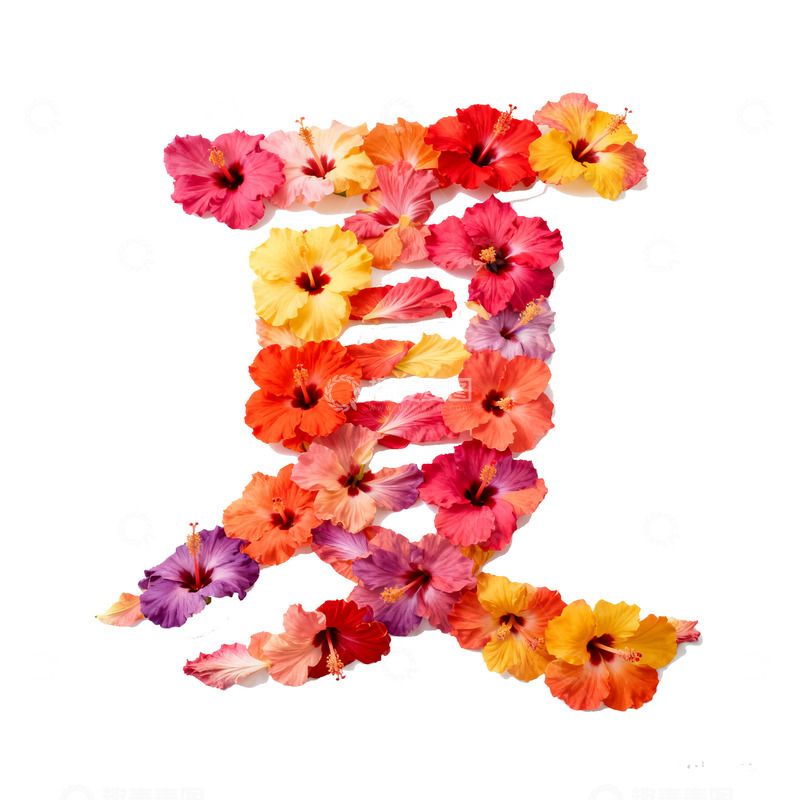 高清大图下载【趣麦麦图】1夏天拼贴画素材