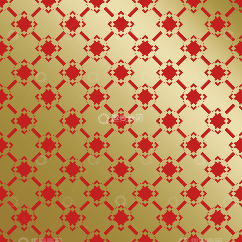源文件下载【趣麦麦图】红金中式喜庆花纹背景86