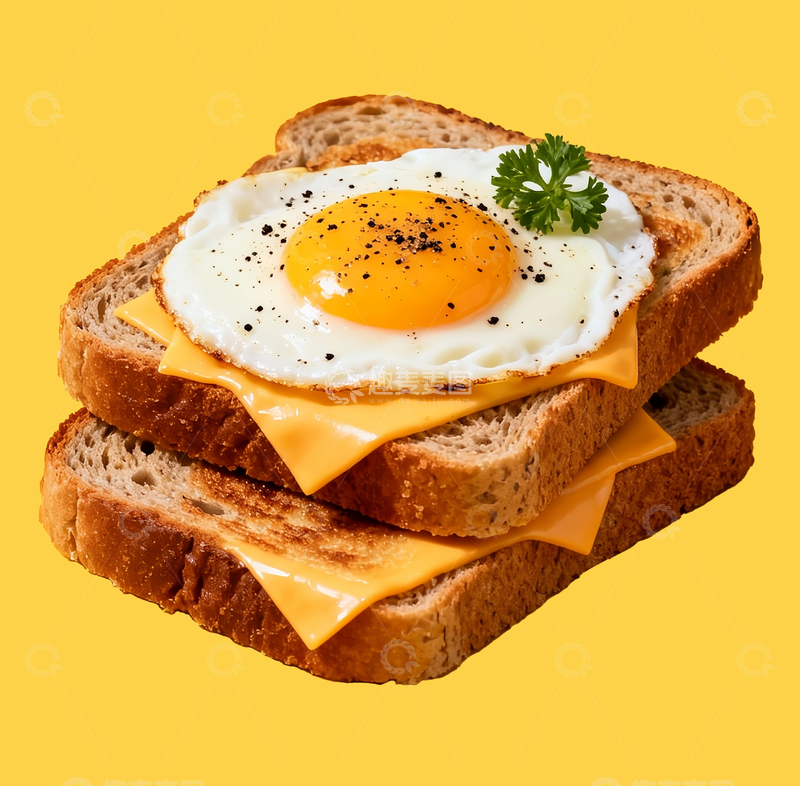 源文件下载【趣麦麦图】煎蛋烤吐司1