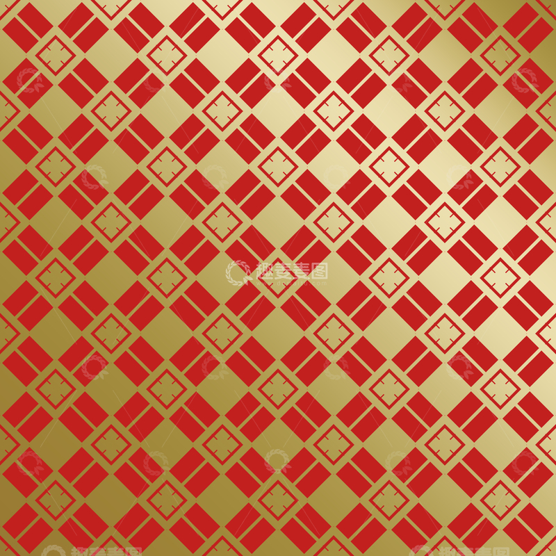源文件下载【趣麦麦图】-红金中式喜庆花纹背景128