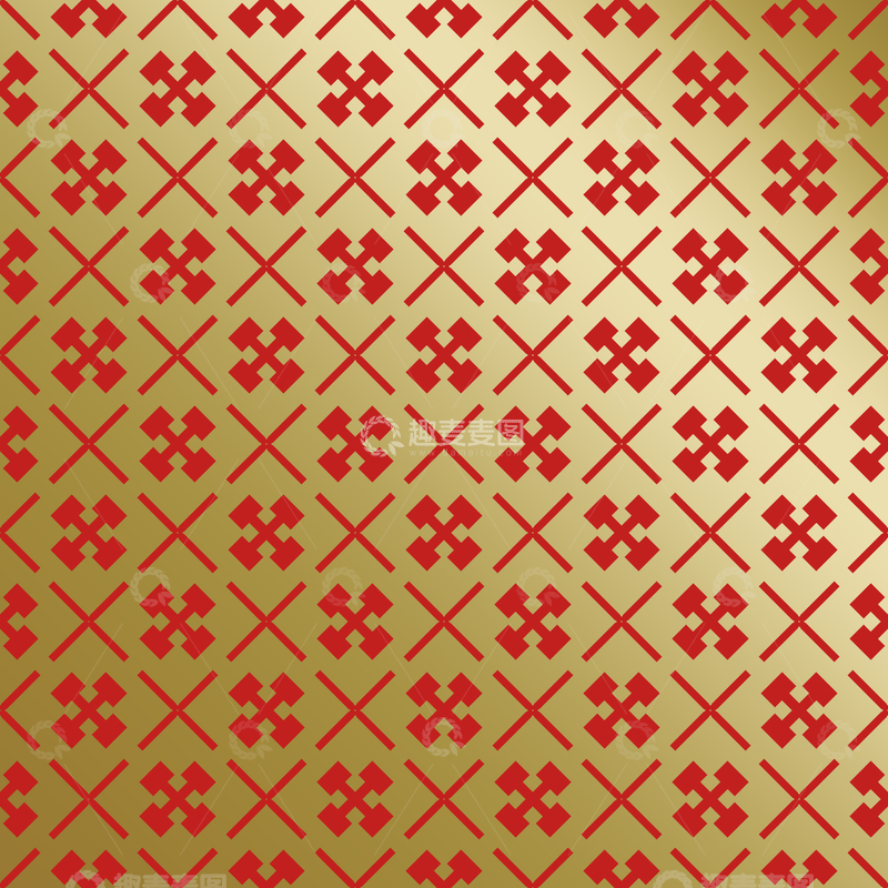 源文件下载【趣麦麦图】红金中式喜庆花纹背景107