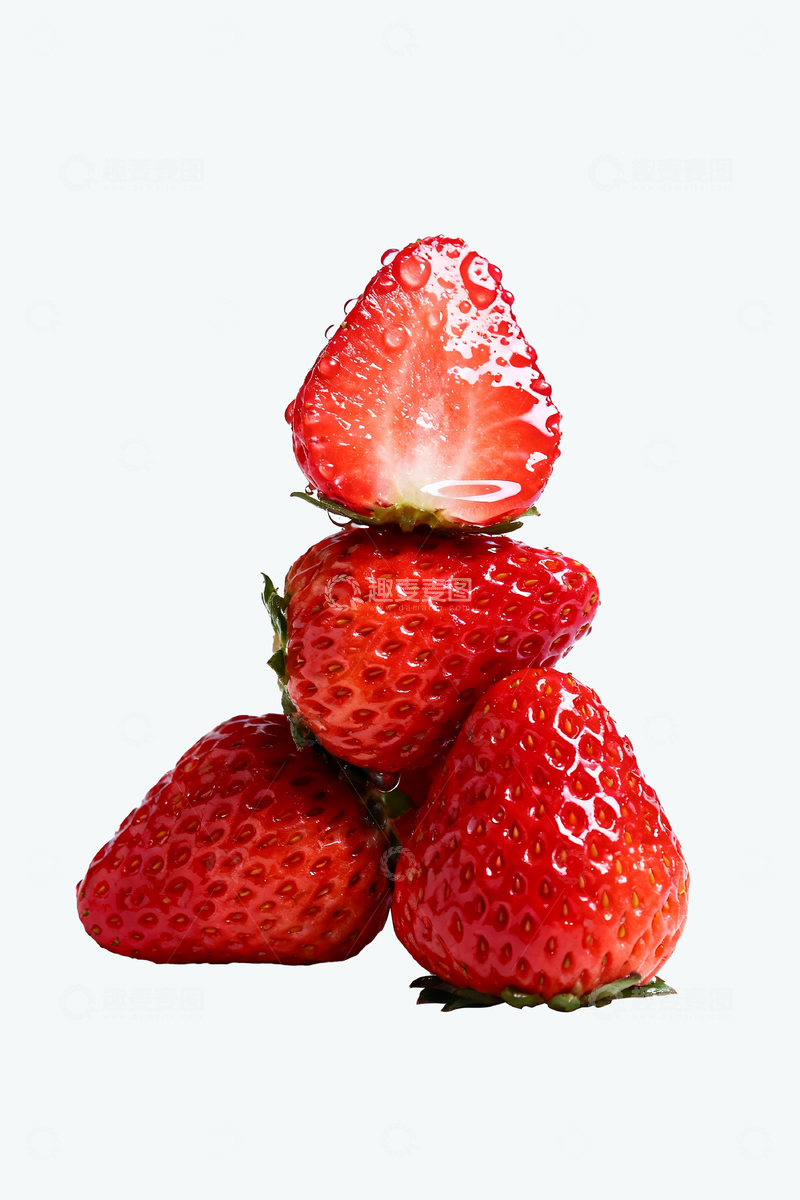 源文件下载【趣麦麦图】草莓特写摄影8