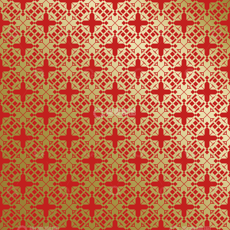 源文件下载【趣麦麦图】-红金中式喜庆花纹背景126