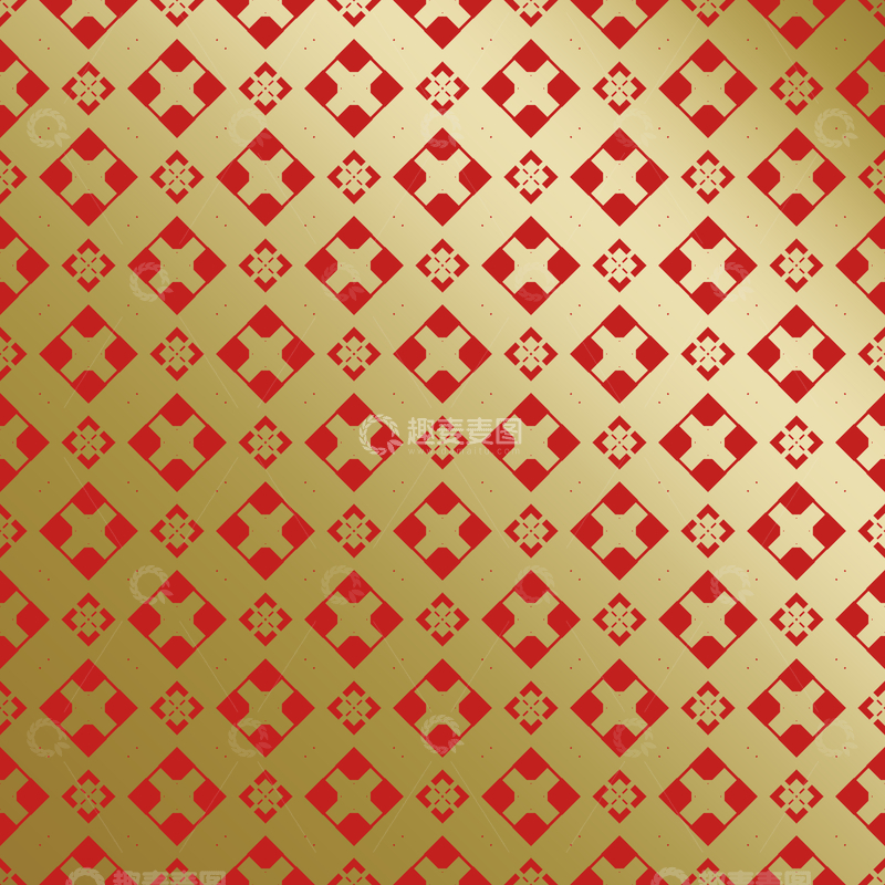 源文件下载【趣麦麦图】-红金中式喜庆花纹背景116