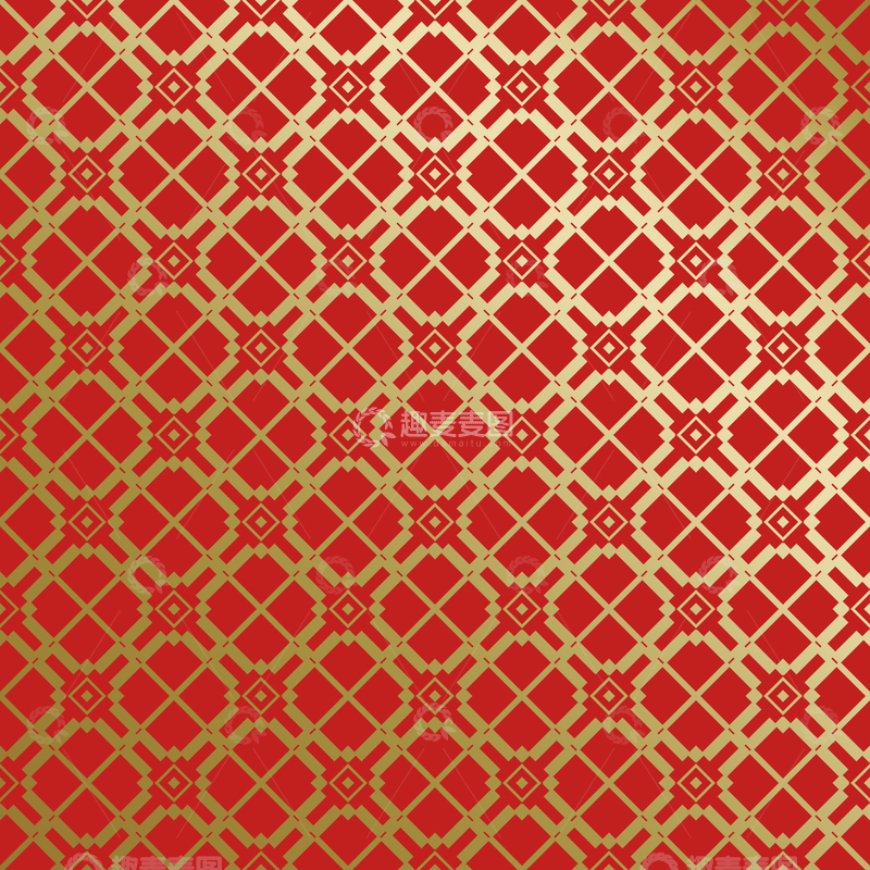 源文件下载【趣麦麦图】红金中式喜庆花纹背景118