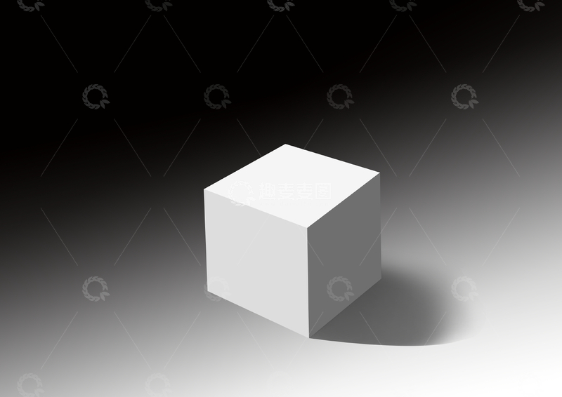 源文件下载【趣麦麦图】简约立方体光影效果