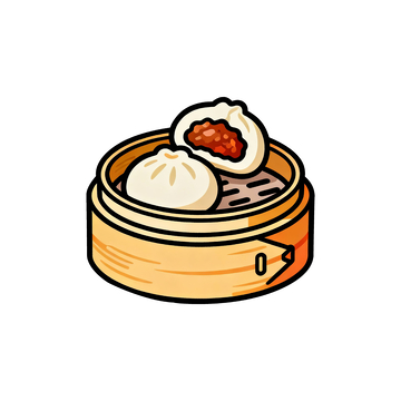 小笼包卡通插画