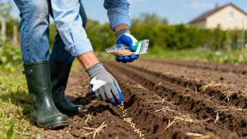 农耕播种种菜种植园菜园场景动作