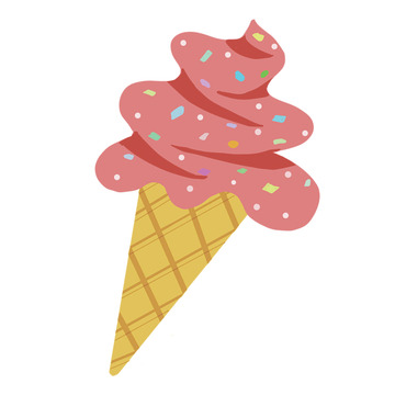 卡通冰淇淋甜品图