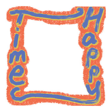 彩色手绘边框装饰素材